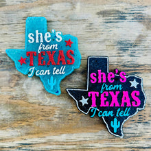Load image into Gallery viewer, **Custom** “She’s from Texas” Car Freshie
