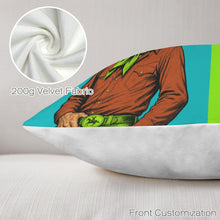 Load image into Gallery viewer, Baha Ranch The Last Roundup Bronc Rider Collage Throw Pillow Cover Made in America
