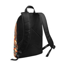 Load image into Gallery viewer, Orange Aztec Backpack
