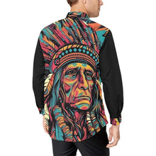 Load image into Gallery viewer, Painted Indian Chief Unisex Western Button Up Shirt
