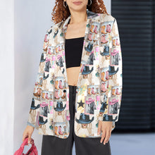 Load image into Gallery viewer, Danilo Painted Cowgirl Collage Western Blazer
