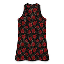 Load image into Gallery viewer, Baha Ranch Coloers de Mexico Romantic Red Roses Sleeveless Mini Dress
