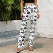 Load image into Gallery viewer, Baha Ranch Cowboy Print Western Flare Pants
