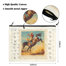 Load image into Gallery viewer, Rodeo Cowboy #1 set of 5 bags Cosmetic Bag Made in America
