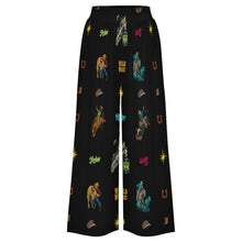 Load image into Gallery viewer, Baha Ranch The Last Roundup Rodeo High Waisted Wide Leg Pants
