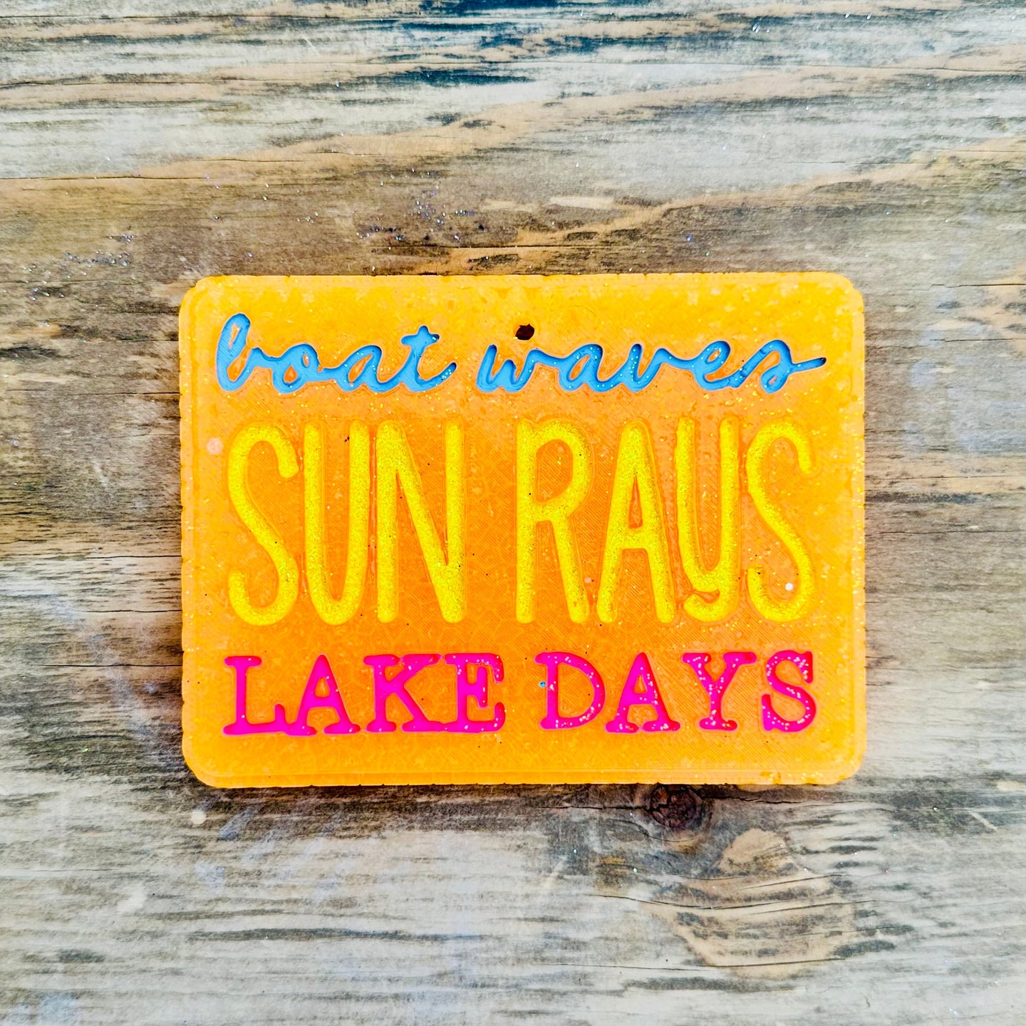 Summer “Boat Waves, Sun Rays” Car Freshie