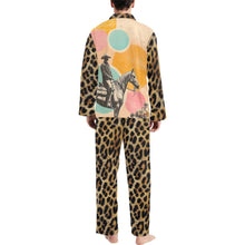 Load image into Gallery viewer, Baha Ranch Retro Pop Western Leopard Cowboy Pajamas

