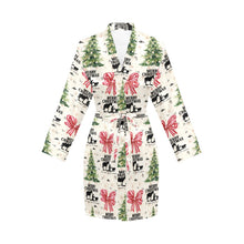 Load image into Gallery viewer, Praying Cowboy Christmas Western Cowgirl Satin Robe
