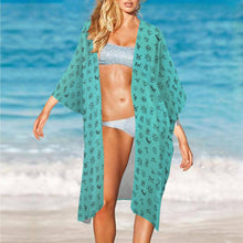 Load image into Gallery viewer, Turquoise Brands Duster Kimono Coverup
