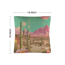 Load image into Gallery viewer, Baha Ranch Retro Pop Western Purple Mountain Desert Pillow Case Made in America
