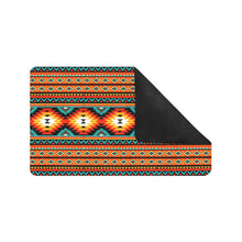 Load image into Gallery viewer, Orange Aztec Floor Mat 30" x 18" Made in America
