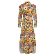 Load image into Gallery viewer, Vintage Rodeo Poster Western Duster Dress
