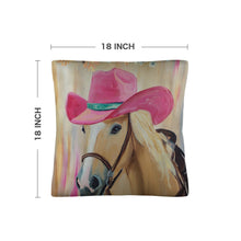Load image into Gallery viewer, Pink Cowgirl Horse Pillow Case
