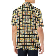 Load image into Gallery viewer, Cowboy Collage Men's Western Polo Style Shirt
