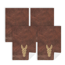 Load image into Gallery viewer, Baha Ranch Tooled Donkey Set of 4 Kitchen Dish Towels Made in America
