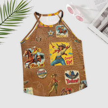 Load image into Gallery viewer, Vintage Cowgirl Collage Western Tank Top
