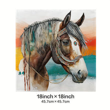 Load image into Gallery viewer, Baha Ranch Fancy Horse Velvety Soft Pillow Case Made in America
