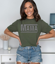 Load image into Gallery viewer, Mama Checkered Tee - Gildan Softstyle
