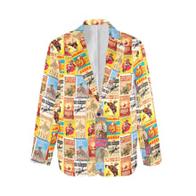 Load image into Gallery viewer, Women&#39;s Vintage Rodeo Poster Blazer
