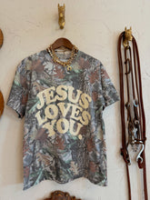 Load image into Gallery viewer, The Camo Jesus Loves You T-Shirt
