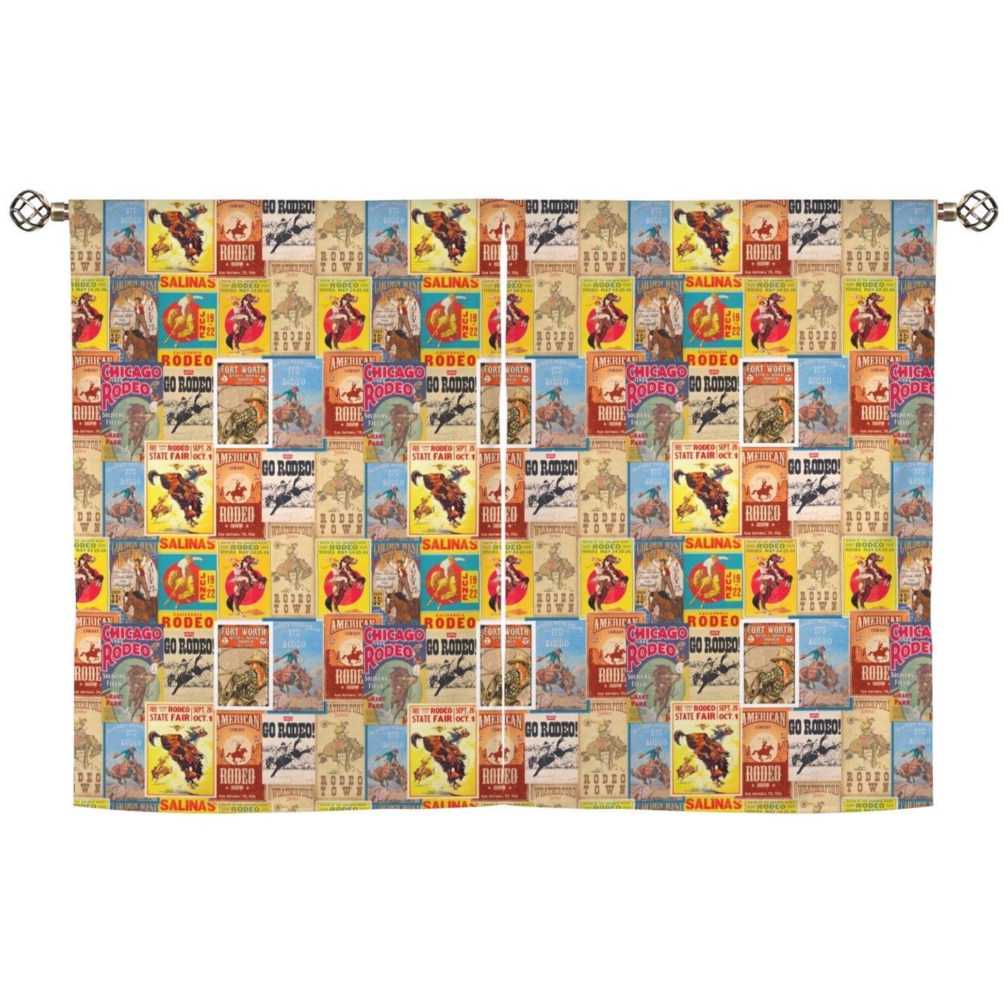 Vintage Rodeo Window Curtain 28