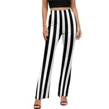 Load image into Gallery viewer, Beetlejuice Striped Flare Pants
