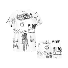 Load image into Gallery viewer, Ranch Life Women&#39;s Short and Top Pajama Set
