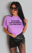 Load image into Gallery viewer, Scary Choice in Men Halloween Graphic Tee
