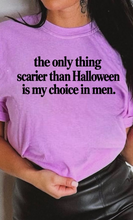 Load image into Gallery viewer, Scary Choice in Men Halloween Graphic Tee
