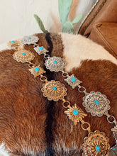 Load image into Gallery viewer, The Stevie Concho Belt in Gold
