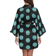 Load image into Gallery viewer, Turquoise Concho Women&#39;s Lounge Kimono Robe
