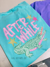 Load image into Gallery viewer, Later While Gator Graphic Tee – Purple Comfort Colors Southern Preppy Alligator Shirt
