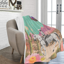 Load image into Gallery viewer, Desert Cowgirl Throw Blanket 60" x 80" Made in USA

