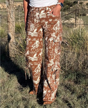 Load image into Gallery viewer, The Ranch Roundup Western Print Cargo Jeans
