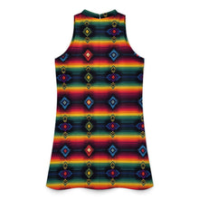 Load image into Gallery viewer, Baha Ranch Colores de Mexico Southwest Serape Sleeveless Mini Dress
