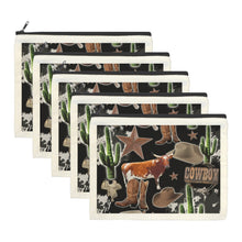 Load image into Gallery viewer, Baha Ranch Western Cosmetic Bag Pack of 5 Made in America
