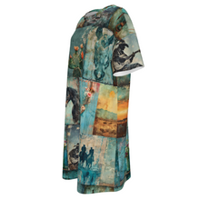 Load image into Gallery viewer, Baha Ranch Turquoise Dreams T Shirt Dress or Sleep Shirt
