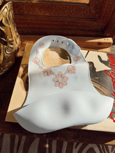 Load image into Gallery viewer, The Pink Conch Silicone Bib in Baby Blue
