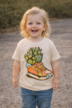 Load image into Gallery viewer, Cactus Cowgirl Sneakers Graphic Long Sleeve on Gildan Softstyle Natural Shirt – Graphic Tee, Long Sleeve &amp; Crewneck.
