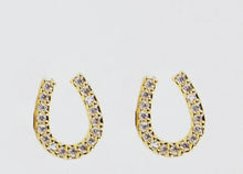 Load image into Gallery viewer, The Horseshoe Earrings {GOLD + SILVER}

