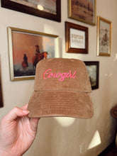 Load image into Gallery viewer, The Corduroy Cowgirl Baseball Cap
