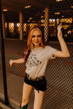 Load image into Gallery viewer, Yee Haw Cow Print Hat Graphic Tee
