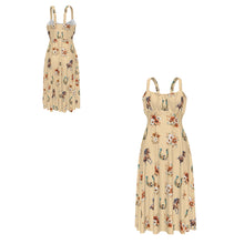 Load image into Gallery viewer, Baha Ranch Floral Horse Western Country Girl High Waist Sun Dress
