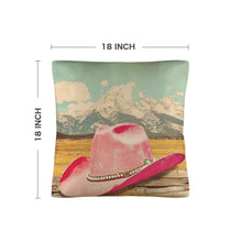 Load image into Gallery viewer, Baha Ranch Retro Pop Western Pink Hat Pillow Case Made America
