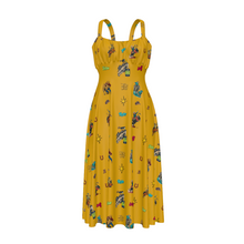 Load image into Gallery viewer, Baha Ranch The Last Roundup Western Rodeo Prairie Dress in Mustard
