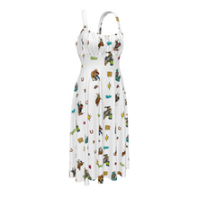 Load image into Gallery viewer, Baha Ranch The Last Roundup Western Rodeo Prairie Dress in White
