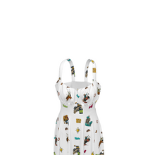 Load image into Gallery viewer, Baha Ranch The Last Roundup Western Rodeo Prairie Dress in White
