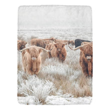 Load image into Gallery viewer, Highland Cow Throw Blanket Ultra-Soft Micro Fleece Blanket 60" x 80" Made in America
