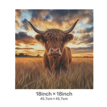 Load image into Gallery viewer, Baha Ranch Beautiful Highland Velvety Soft Pillow Case Cover Made in America
