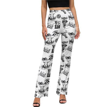 Load image into Gallery viewer, Baha Ranch Cowboy Print Western Flare Pants
